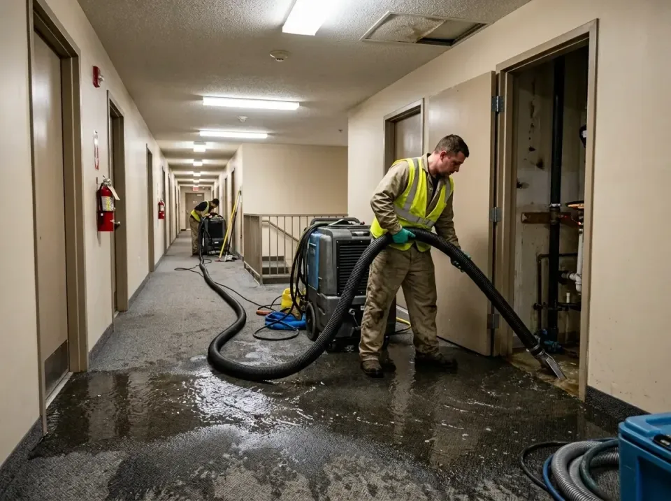 multi-unit-apartment-hallway-f-005 — frequently asked questions, Emergency Burst Pipe Water Extraction & Removal in Saltvill…